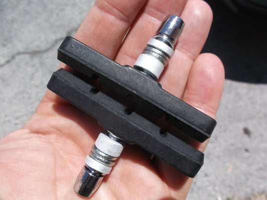 1 Pair (2 pads) Mountain Bike Cycling V Brake Holder Pads Performance Rubber