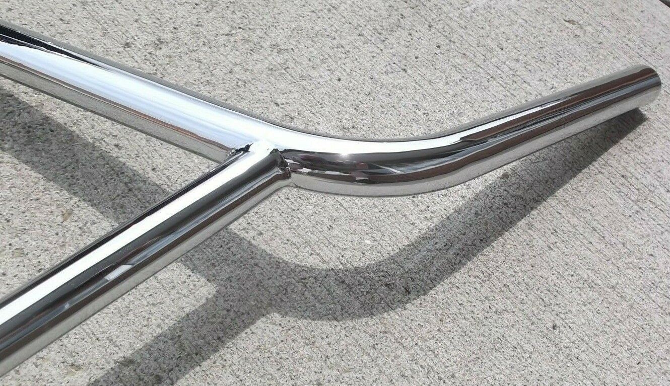 1980's GT XT Old School BMX Andy Patterson Pro bars un Knurled Show Chrome USA