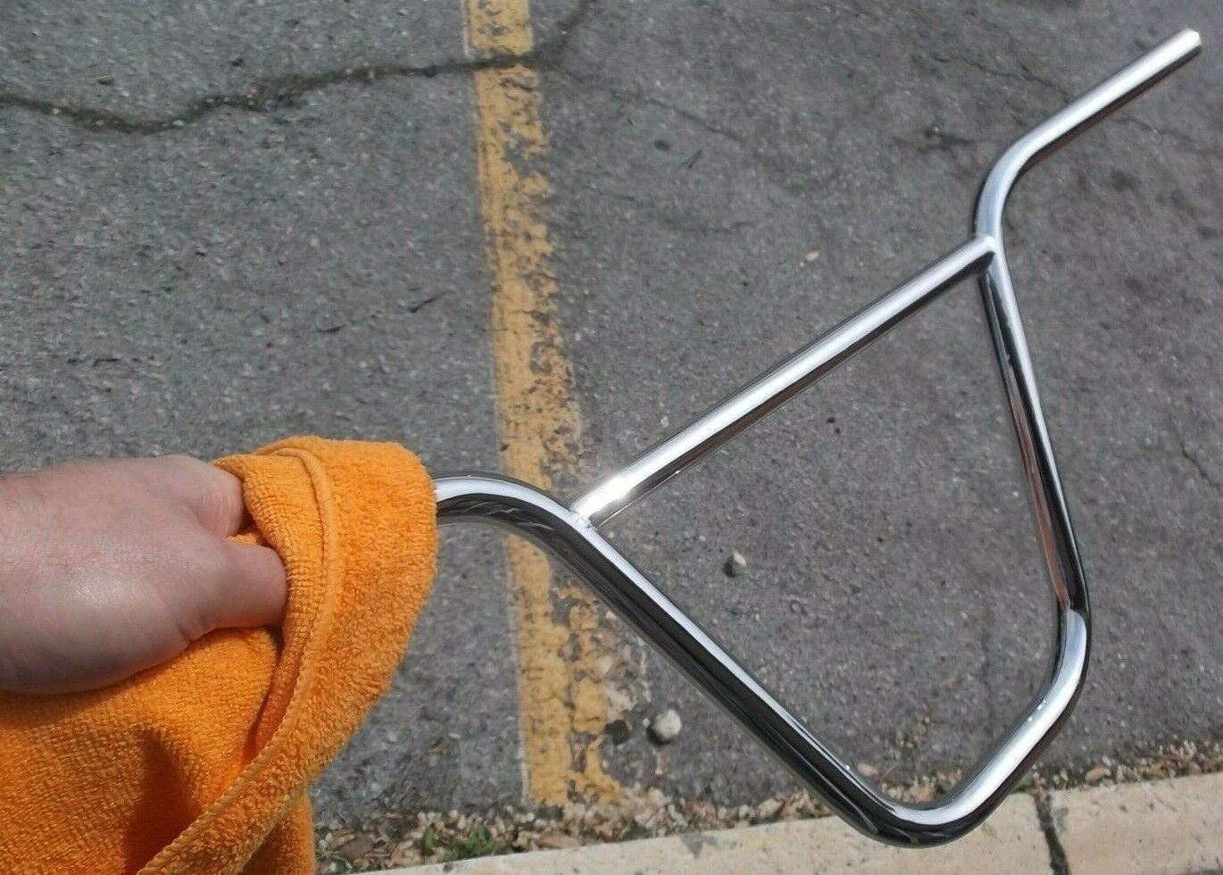 1980's GT XT Old School BMX Andy Patterson Pro bars un Knurled Show Chrome USA