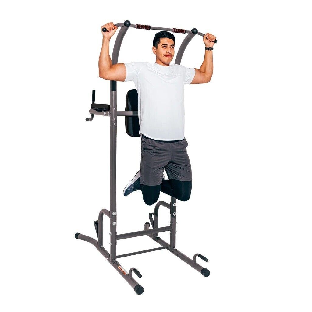 Dip Station Chin Up Bar Power Tower Pull Push Home Gym Fitness Core