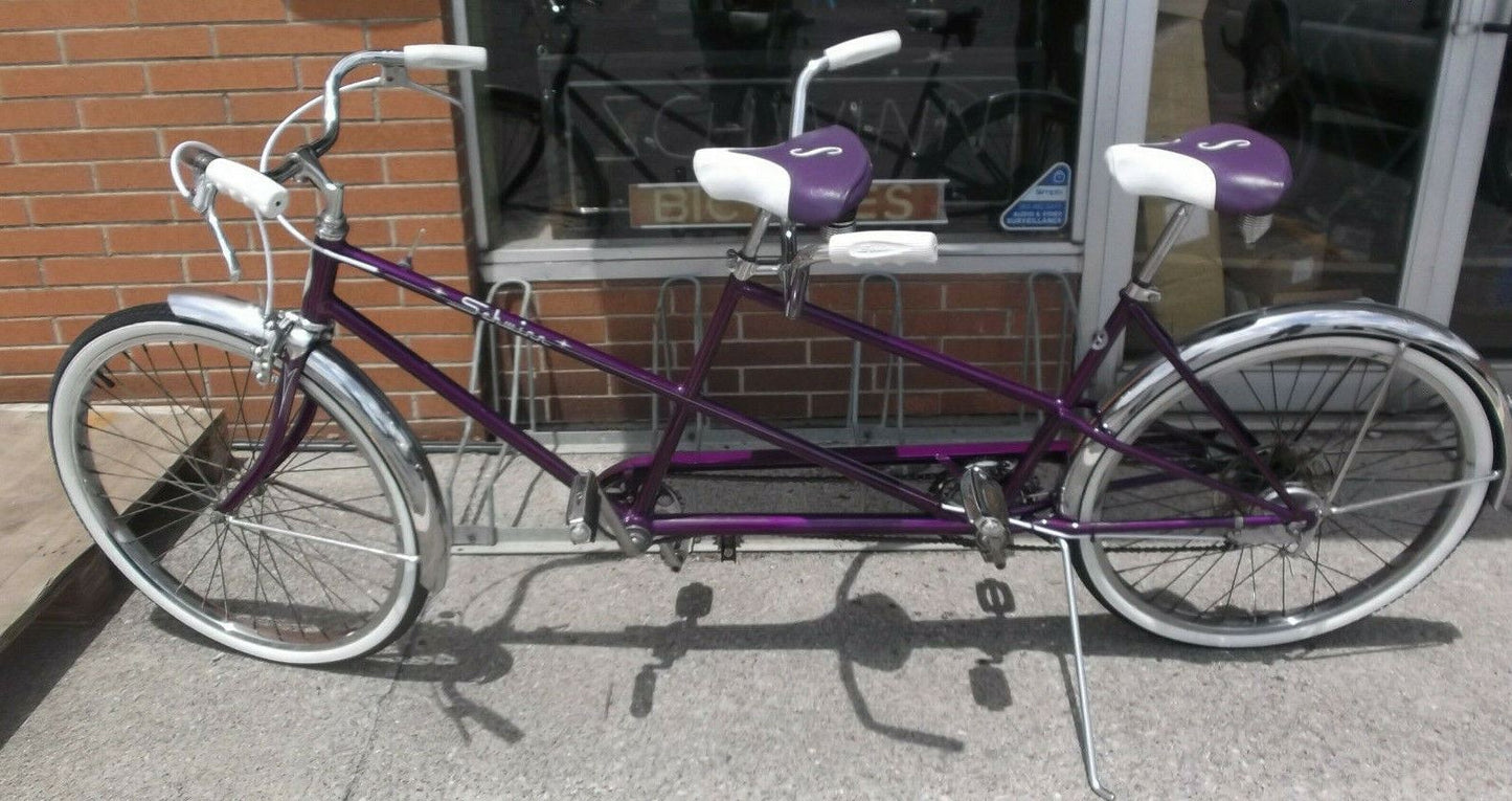 1965 Vintage Chicago Schwinn Twinn Tandem Dleuxe Bicycle 5 speed refurbished