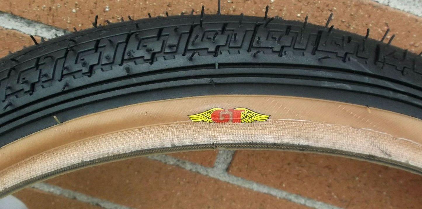 GT Freestyle tires Pair BMX old school pro performer Dyno vertigo 1.75 PFT LP 5